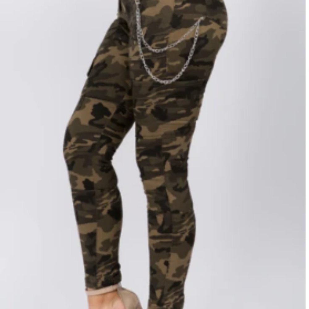 Plus Size High Waist Skinny Pants - Picture 3 of 3
